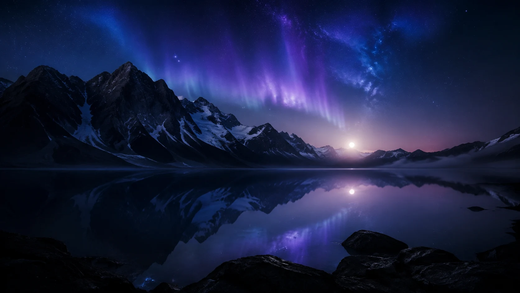Original alpine landscape in an illustrative Astroza player
